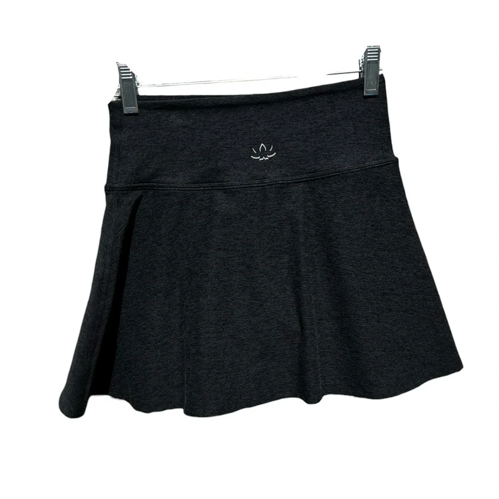 🌻BEYOND YOGA Heathered Black Athletic Activewear Skort Size XS